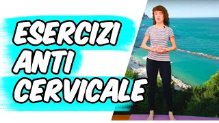 Esercizi anti Cervicale  Ginnastica dolce da ufficio  Silva Iotti [upl. by Aivekal]