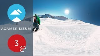 Axamer Lizum  Innsbruck Austria  Red 3  360 AR  Piste View [upl. by Ateikan]