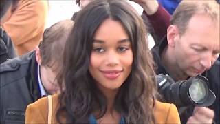 Laura HARRIER  Paris Fashion Week 3 october 2017 show Louis Vuitton  octobre PFW [upl. by Knuth]