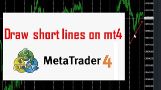 How to draw short lines on MT4 [upl. by Gerhardine]