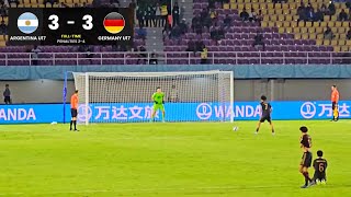 Argentina U17 vs Germany U17 33 Penalty Shootout  World Cup SemiFinal [upl. by Atilahs]