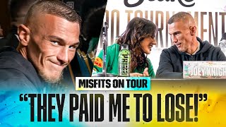 “THEY PAID ME TO LOSE”  Joey Knight PRANKS Misfits fighters  Misfits On Tour  X Series 18 [upl. by Atsejam]