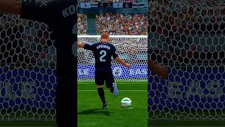 KOEMAN PENALTY GOAT REBOUND GOAL shortsvideo football futebol shortvideo koeman shorts pes [upl. by Ariahs]