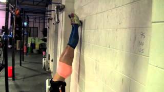 Handstand push ups deficit and standard kipping [upl. by Boser880]