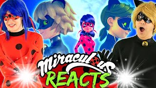 COSPLAYERS REACT Miraculous Ladybug KURO NEKO 1st Time Watching [upl. by Luemas]