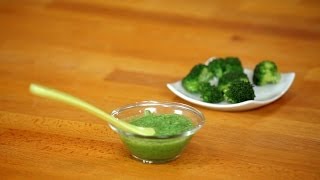 How to Make Broccoli Puree for Babies  Baby Food [upl. by Yrac176]