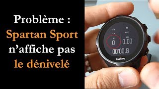 Pourquoi la Spartan Sport naffiche pas le dénivelé [upl. by Lletniuq766]