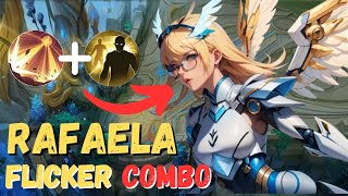 SURPRISE RAFAELA FLICKER COMBO  RAFAELA BEST BUILD 2024  MOBILE LEGENDS [upl. by Nolahs511]