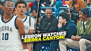 LeBron James amp Scottie Pippen PULLED UP To Sierra Canyon Bryce Cofield Showed Out with EASE [upl. by Eelidnarb]