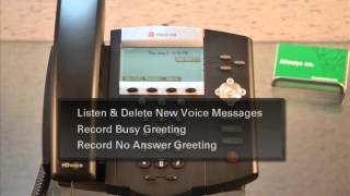 Polycom  How To Set Up Voicemail [upl. by Harobed]