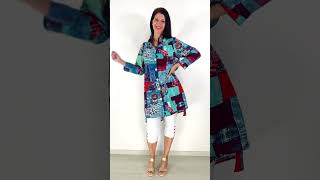 Abstract Blue Tunic Shirt available at ilovetunicscom [upl. by Mattah]