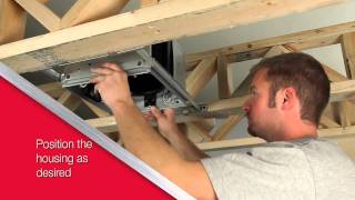 NuTone ULTRAGREEN™ Series Ventilation Fan  Installation Video for New Construction [upl. by Annocahs]