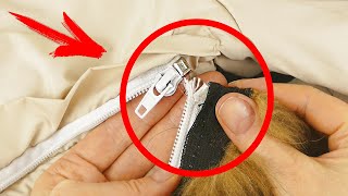 With This Method You Repair a Broken Zipper in 2 Minutes even if you are not a Tailor [upl. by Otnas]