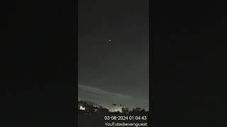 meteorito o bólido o basuraespacial desde méxico mexicocity cdmx 3AGO24 0104 hrs ORIENTE [upl. by Krusche670]