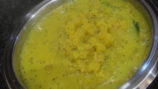 Vallai Thandu Kootu In Tamil  Raw Banana Dhal Kootu In Tamil  Simple Kootu Recipe In Tamil  Gowri [upl. by Notlil]