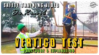 👷‍♂️VERTIGO TEST PROCEDURE EXPLANATION🗣️🏗️HEIGHT WORK SAFETY TRAINING🏭🎯SAFETY SAVES🔥 safety [upl. by Vern]