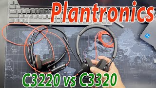 Plantronics C3220 vs C3320 side by side review [upl. by Aramanta956]