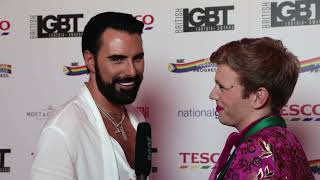 Rylan Clark Blgbt Backstage Interview [upl. by Warthman969]