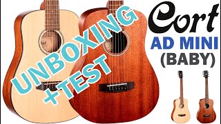 Guitarra Acústica CORT AD MINI Baby Unboxing amp TEST No Talking [upl. by Adnoval]