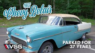 Will This 1955 Chevy Belair RUN AND DRIVE After 37 YEARS Parked In A Garage Day With Derek [upl. by Wise853]