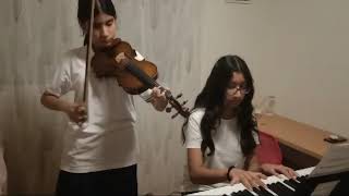 Cover PianoViolín Vine a Adorarte Marcela Gandara [upl. by Eahsram]