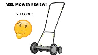 Earthwise 18 in Reel Lawn Mower REVIEW [upl. by Stanislaus]