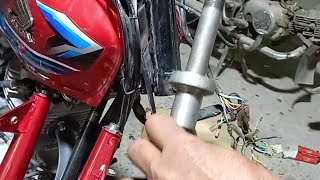 How to change Honda cg 125 handle cup [upl. by Amaral]