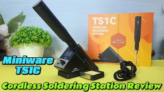 Miniware Cordless Soldering Station TS1C Unboxing and Review  Rechargeable Soldering Iron [upl. by Bernie]