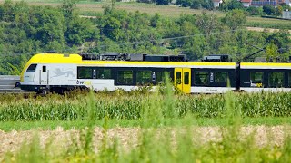 4K Führerstandsmitfahrt von Stuttgart nach Karlsruhe  ohne Audiokommentar [upl. by Goto321]