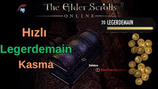 En Hızlı Şekilde LEGERDEMAIN Seviyesi Kasma Yöntemi  ElderScrollsOnline [upl. by Ileana]