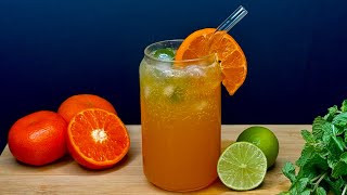 Orange Mojito 🍊🥤Best Summer Mocktail  COOK BEGINS [upl. by Proud809]