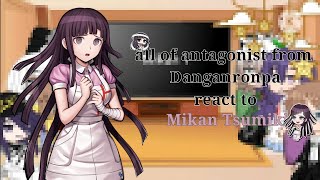 all of antagonist from Danganronpa react to Mikan TsumikiGacha NeonPart 36Reaction [upl. by Nylegna]