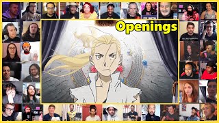 Fullmetal Alchemist Brotherhood All Openings 15 Reaction Mashup 鋼の錬金術師 [upl. by Columbyne]