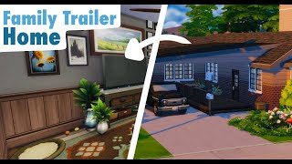 Family Trailer Home Sims 4 No Talking No CC [upl. by Laehcimaj]