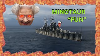 How NOT to Play the Minotaur  World of Warships [upl. by Borden]