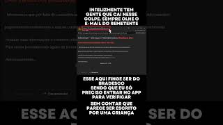 ⚠️ Cuidado com Golpes por Email do Banco Bradesco 🚨 golpe scam cuidado [upl. by Romito426]