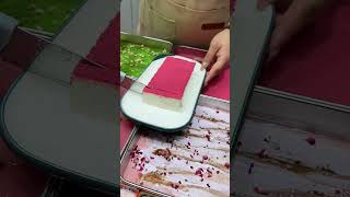 🥰 Satisfying with delicious grass milk pudding 🥳 food satisfying satisfyingvideo [upl. by Adelle504]