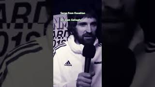 Serge from Kasabian on Liam Gallaghers Tracksuit umbro fashion mancity mcfc shorts oasis [upl. by Aittam]