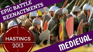 Epic Medieval Reenactment 1000 Reenactors  Hastings 2012 [upl. by Yeleen]