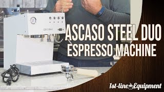 Detailed Overview The Ascaso Steel Duo PID Dual Thermoblock Espresso Machine [upl. by Tamar]