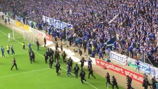 DFBPokal Magdeburg vs Frankfurt Pyro und Randale [upl. by Dawes]