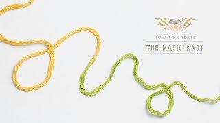 How To The Magic Knot Yarn Join  Easy Tutorial by Hopeful Honey [upl. by Klingel]