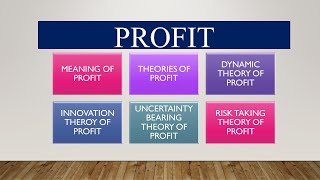 THEORIES OF PROFIT AND CONCEPT OF PROFITCOMPLETE TOPIC OF PROFIT [upl. by Schuh]