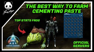 The BEST Way To Farm CEMENTING PASTE In The Island  Official Servers  ARK Survival Ascended [upl. by Mintun]