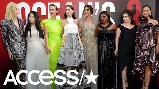 Sandra Bullock Rihanna Anne Hathaway amp More Stun At Oceans 8 Premiere  Access [upl. by Drahcir]