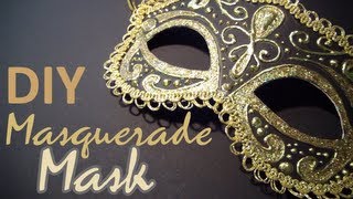 DIY Masquerade Mask from scratch [upl. by Hannaj]