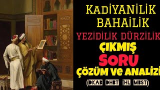 3Mezhepler Tarihi çıkmış soru çözümü ve ANALİZİ genel tekrar DKAB DHBT İHL MBST [upl. by Hillman]