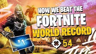 HOW WE BEAT THE FORTNITE WORLD RECORD [upl. by Ahsinahs]