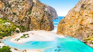 🎵 Deep House Drone 4K Footage 📍 BALEARIC Beach SPAIN [upl. by Jacey765]