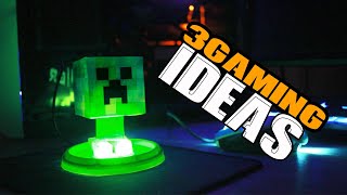 3 GAMING IDEAS to decorate your room [upl. by Yrok]